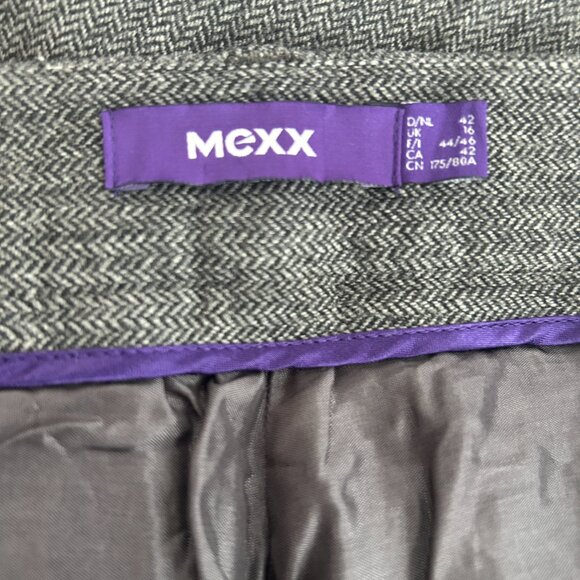 MEXX classic chic grey herringbone dress pants – Women’s Large - Picture 3 of 9